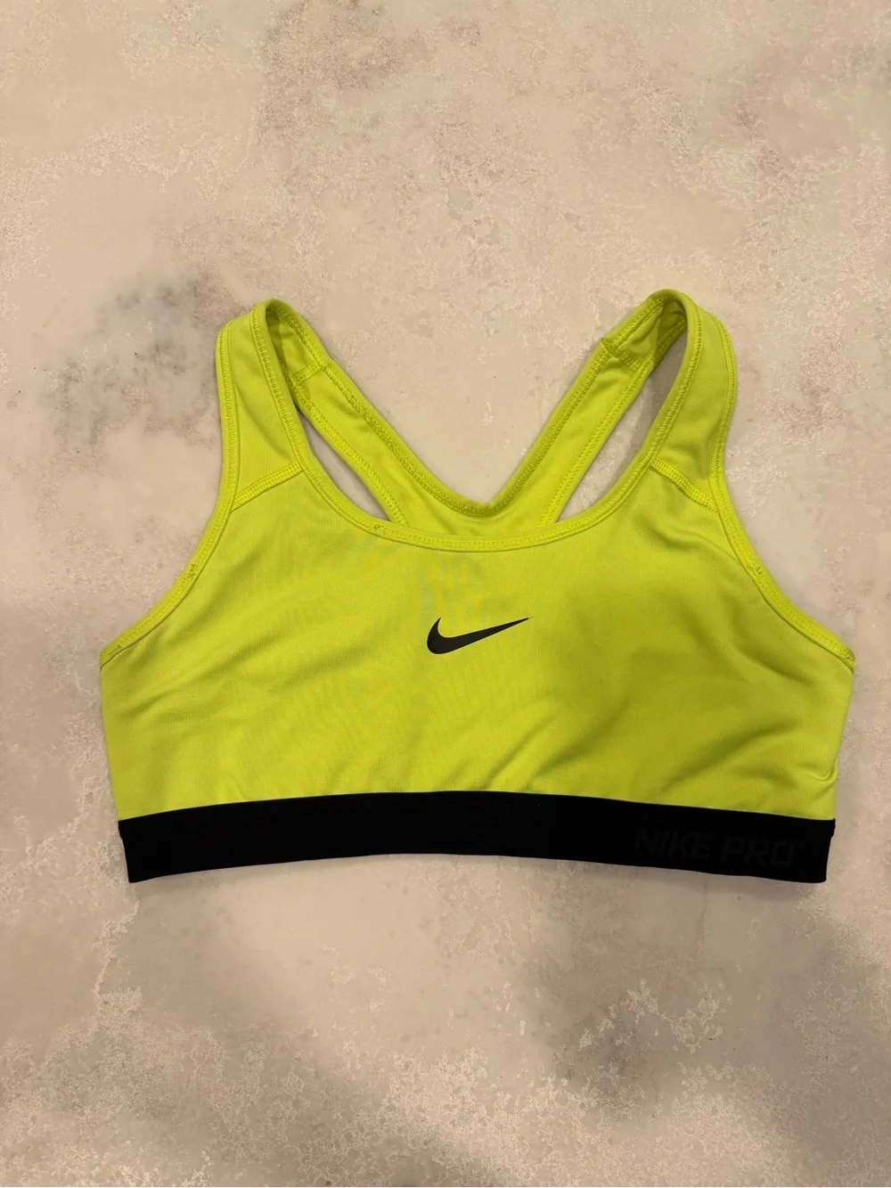 Nike Neon Yellow Fitness Sports Bra